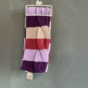NWT Frye and Co. striped cable knit scarf